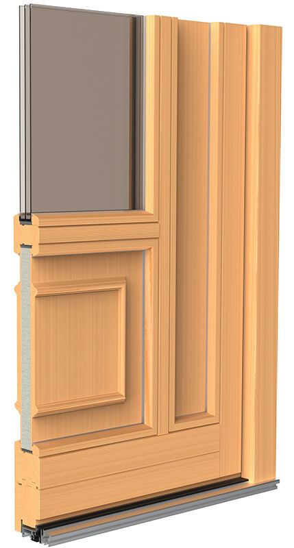 Входная деревянная дверь вид изнутри